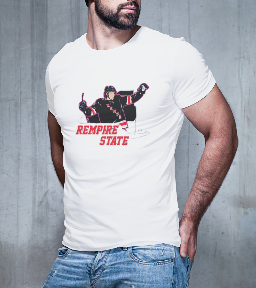 Rempire State Hockey Player Celebration Matt Rempe T-Shirt
