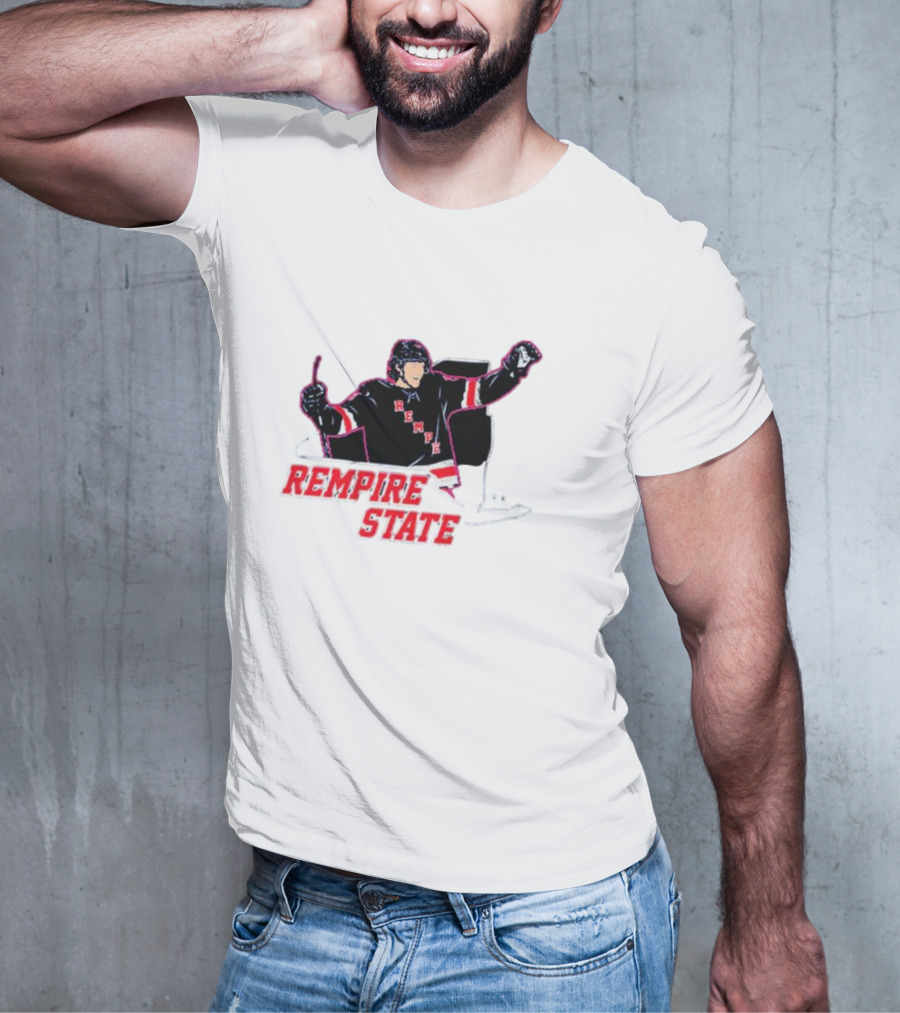 Rempire State Hockey Player Celebration Matt Rempe T-Shirt