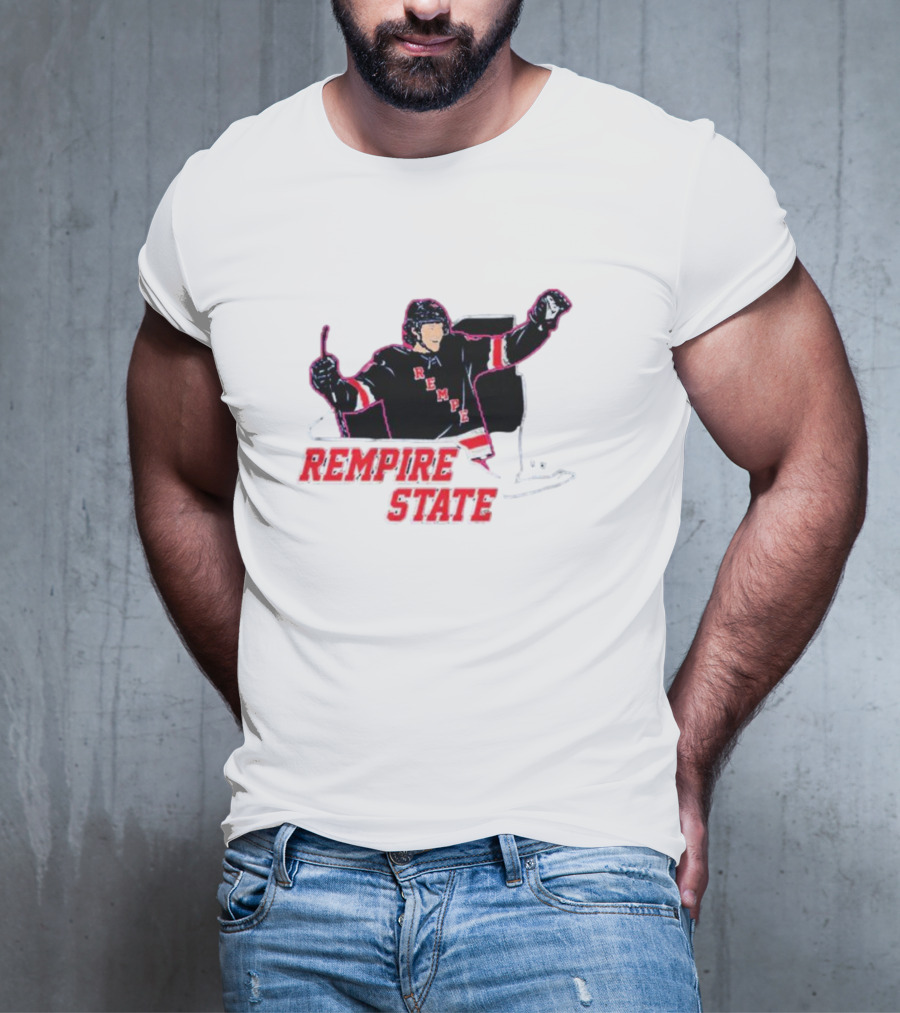 Rempire State Hockey Player Celebration Matt Rempe T-Shirt