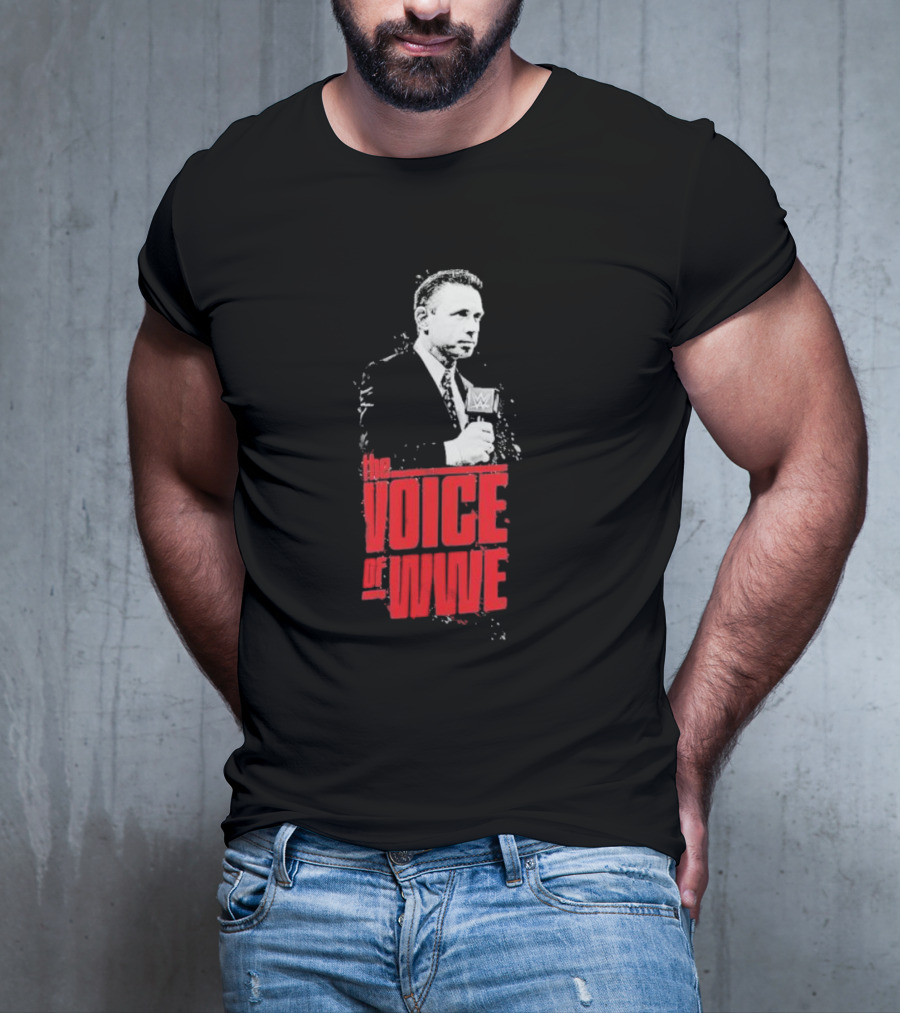 Michael Cole The Voice Of WWE Microphone T-Shirt