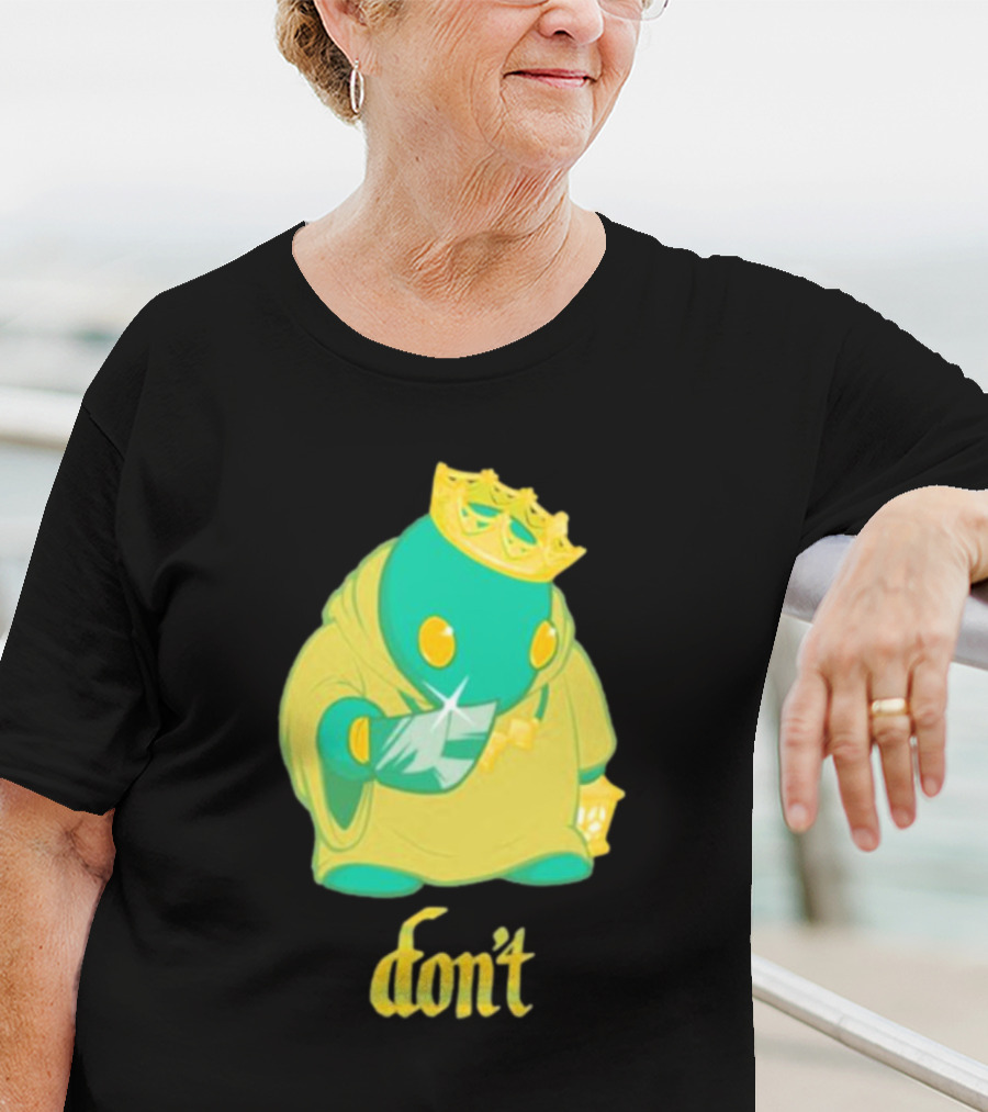 The Yetee King Don’t Green Creature With Crown And Crystal T-Shirt