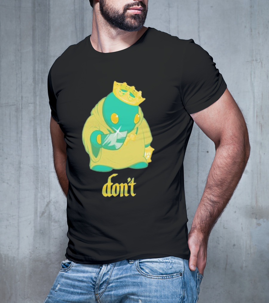 The Yetee King Don’t Green Creature With Crown And Crystal T-Shirt