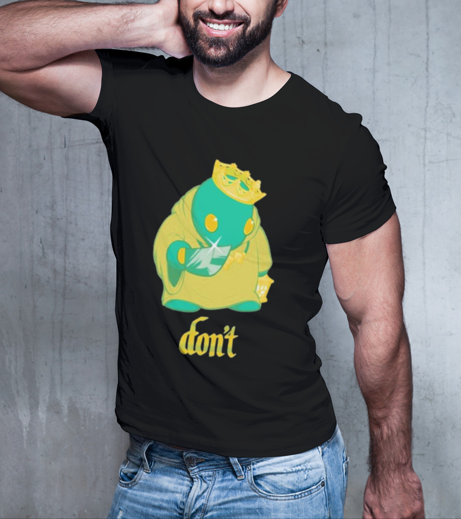 The Yetee King Don’t Green Creature With Crown And Crystal T-Shirt