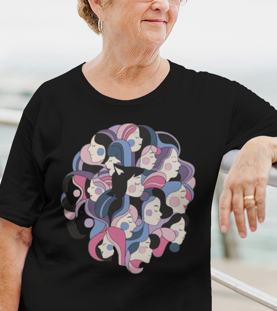 Women’s Day Mewtripled Multicolored T-Shirt