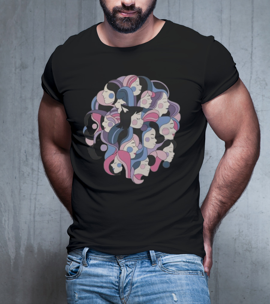 Women’s Day Mewtripled Multicolored T-Shirt