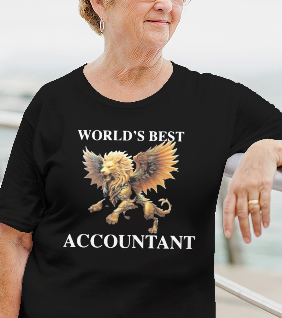 World's Best Accountant Lion With Dragon's Body T-Shirt