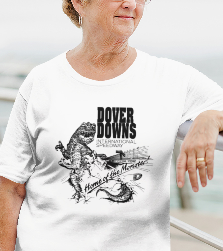 Dover Downs International Speedway Home Of The Monster Roaring Dinosaur And Racing Track T-Shirt