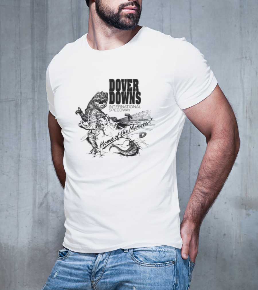 Dover Downs International Speedway Home Of The Monster Roaring Dinosaur And Racing Track T-Shirt