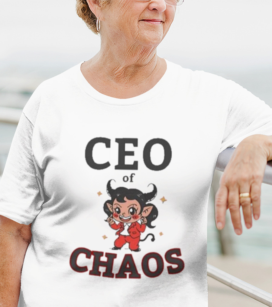 CEO Of Chaos Firepetalsco Little Devil Character T-Shirt
