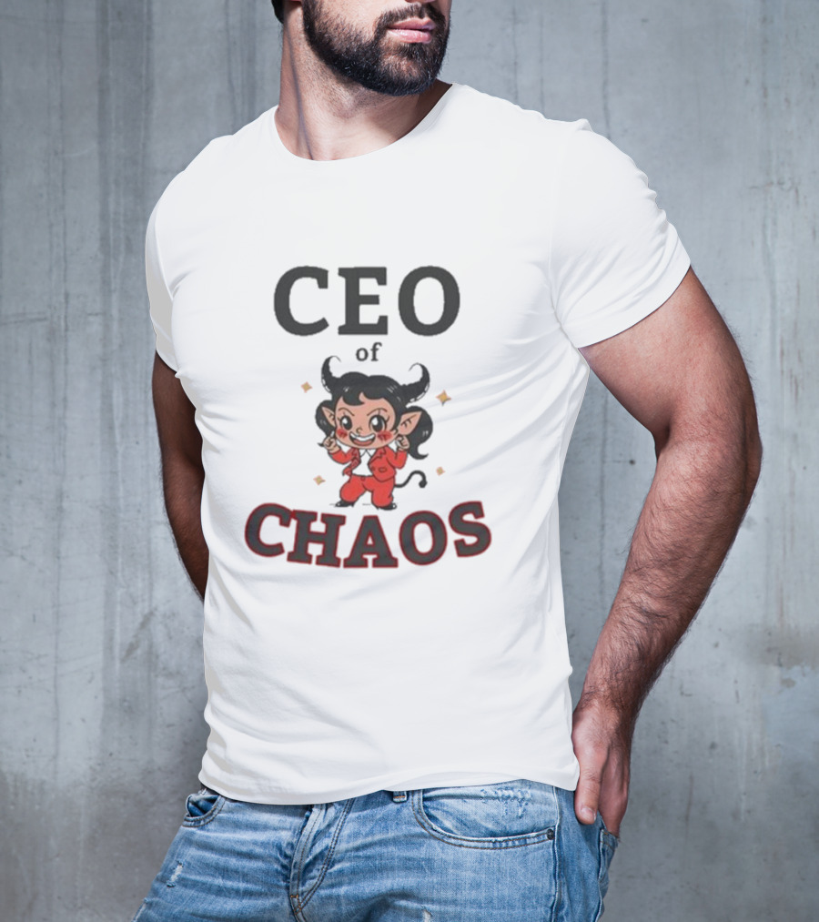 CEO Of Chaos Firepetalsco Little Devil Character T-Shirt