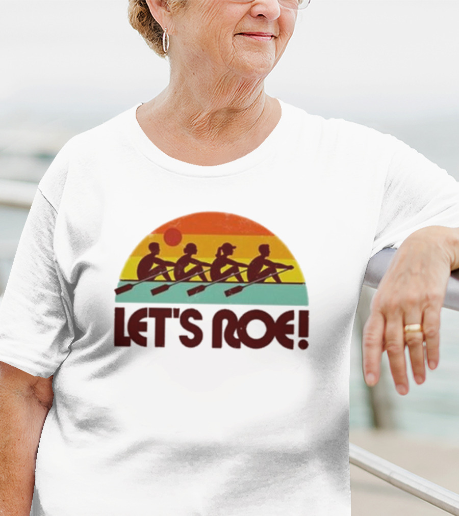 Let’s Roe Vintage Rowing Team Sunset T-Shirt