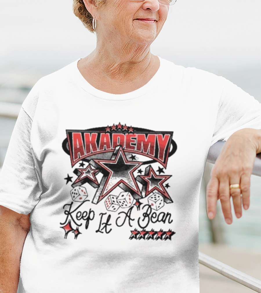 AKADEMY Keep It A Bean Dice And Stars T-Shirt