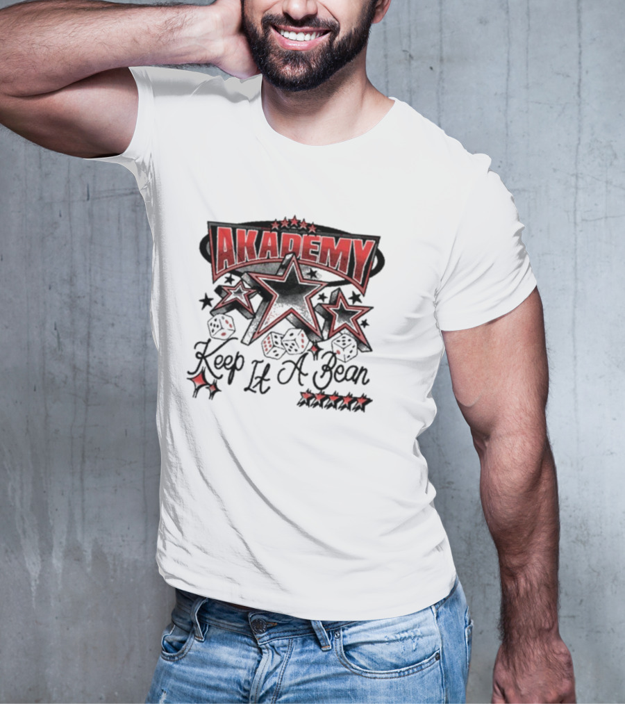 AKADEMY Keep It A Bean Dice And Stars T-Shirt