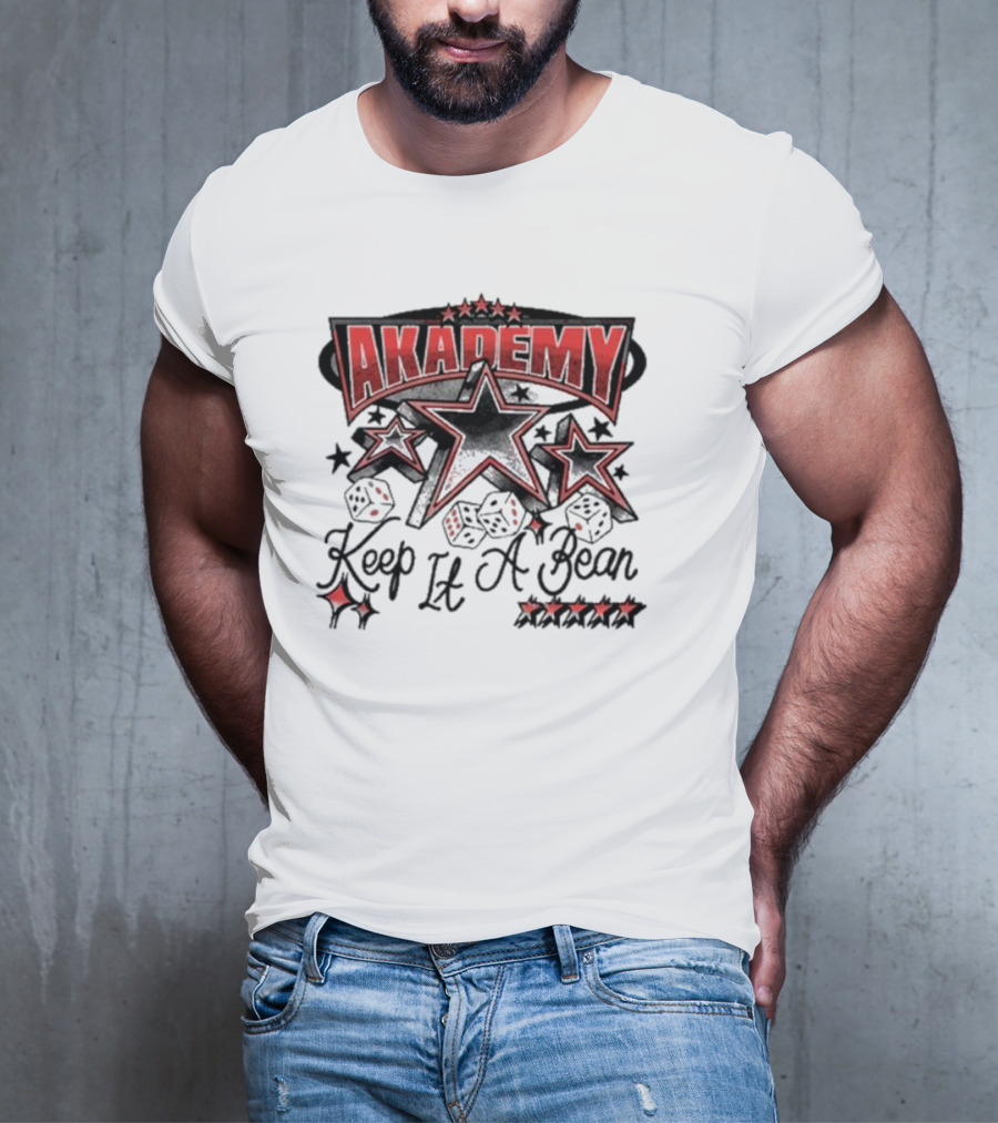 AKADEMY Keep It A Bean Dice And Stars T-Shirt