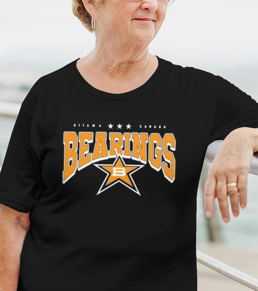 Ottawa Canada Bearings Three Stars B Star T-Shirt