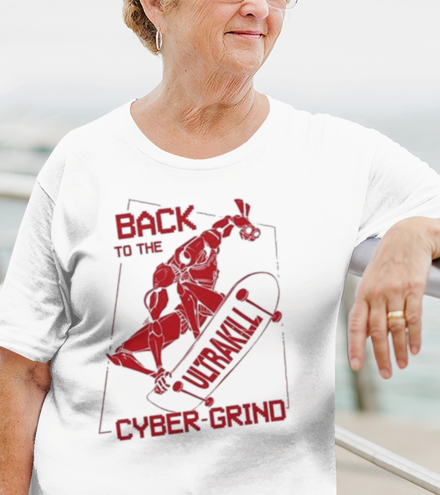 Back To The Ultrakill Cyber Grind Skateboarder De Sports Ultrakill T-Shirt