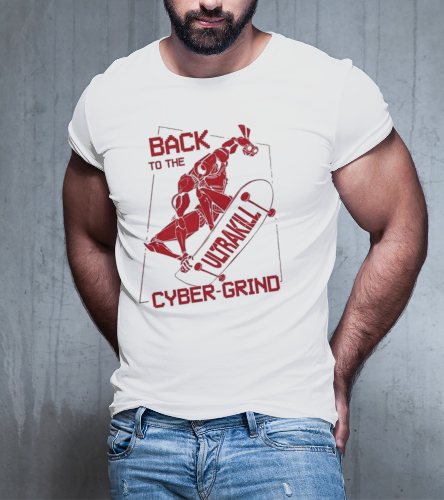 Back To The Ultrakill Cyber Grind Skateboarder De Sports Ultrakill T-Shirt