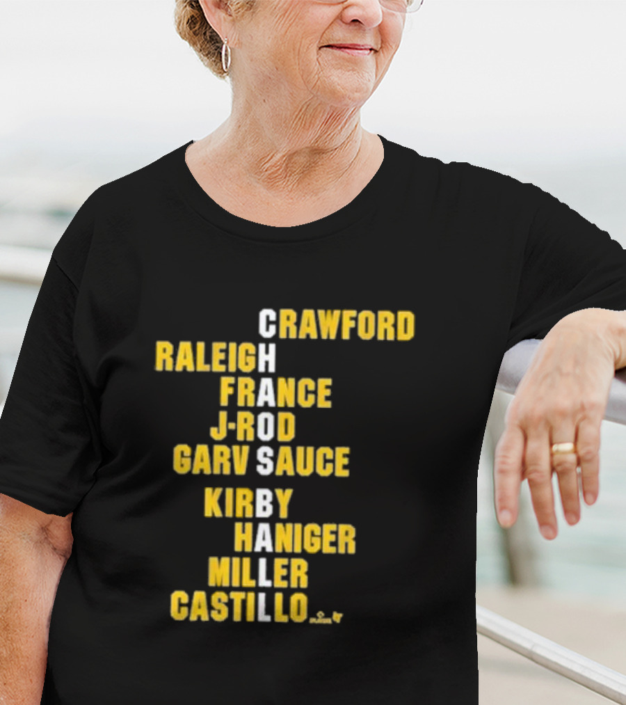 Crawford Raleigh France J-Rod Garv Sauce Kirby Haniger Miller Castillo Chaos Ball Names T-Shirt