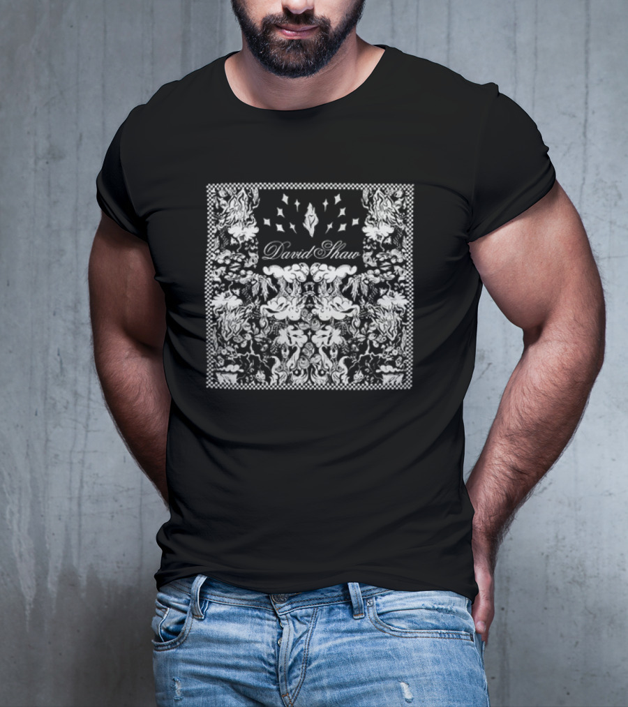 David Shaw Symmetrical Black White T-Shirt