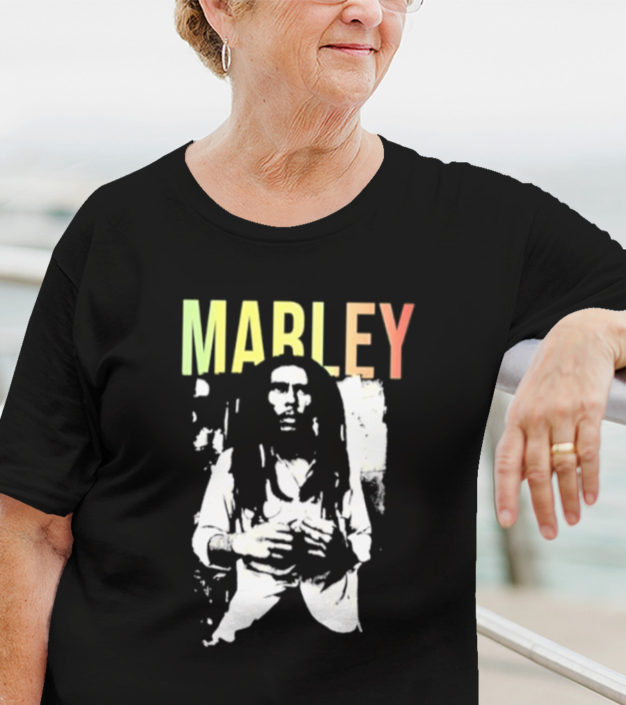 MARLEY Bob Marley Band Iconic Reggae Legend T-Shirt