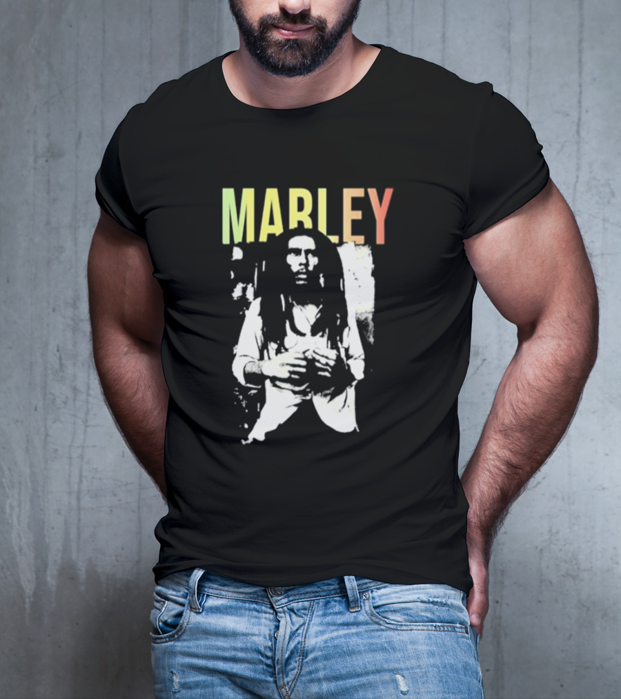 MARLEY Bob Marley Band Iconic Reggae Legend T-Shirt