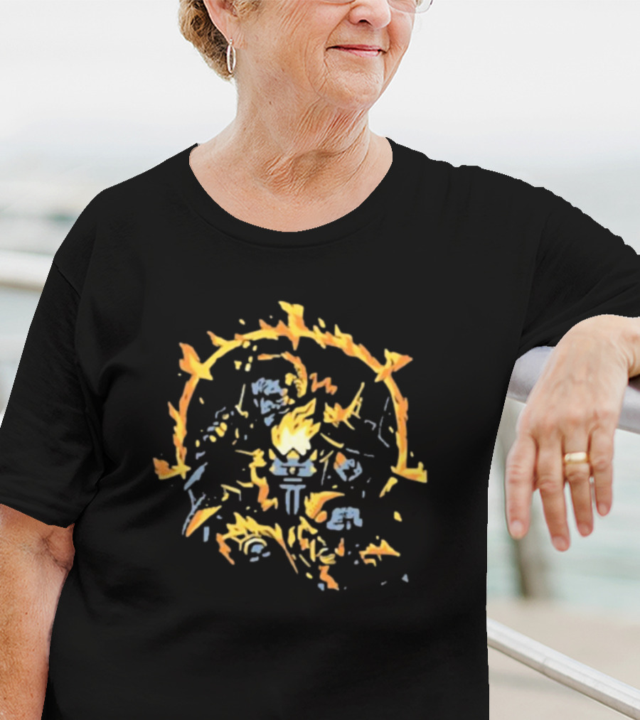 Darkest Dungeon Shrine Of Reflection Hero Flame Encounter T-Shirt