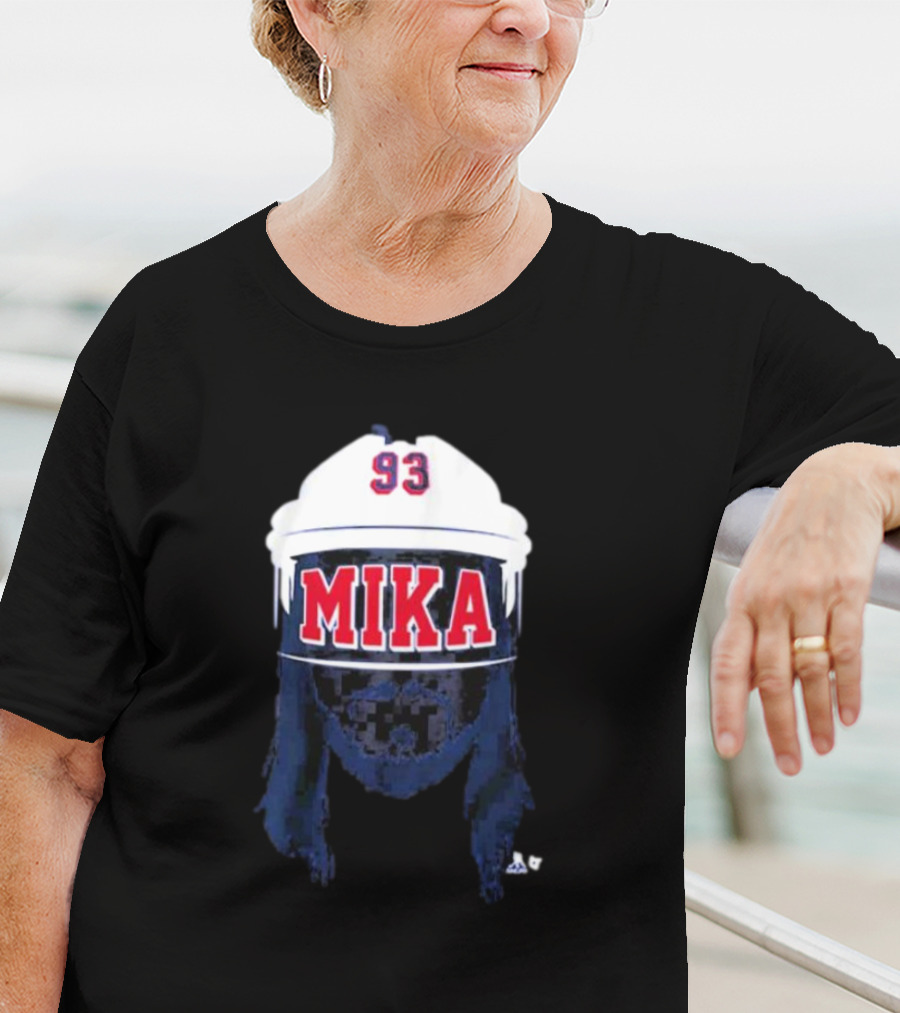 Mika Zibanejad 93 Mika Hockey Helmet T-Shirt