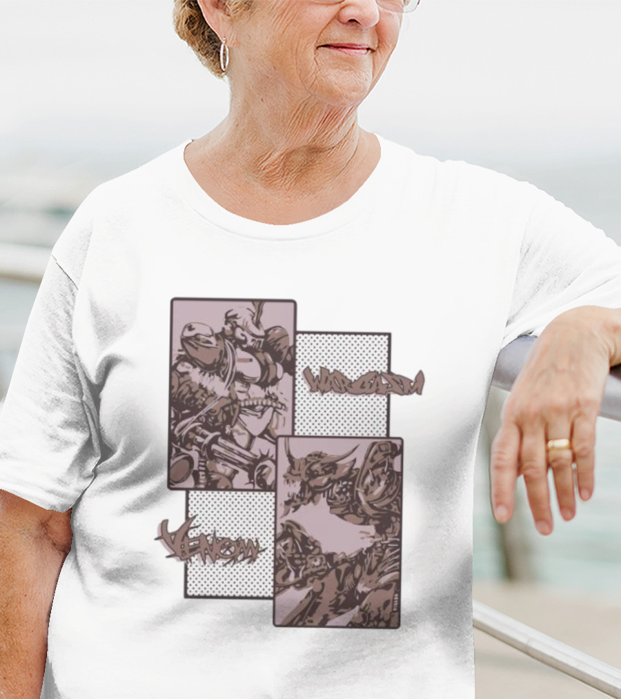 Wargasm Venom Showdown Battle Panels T-Shirt