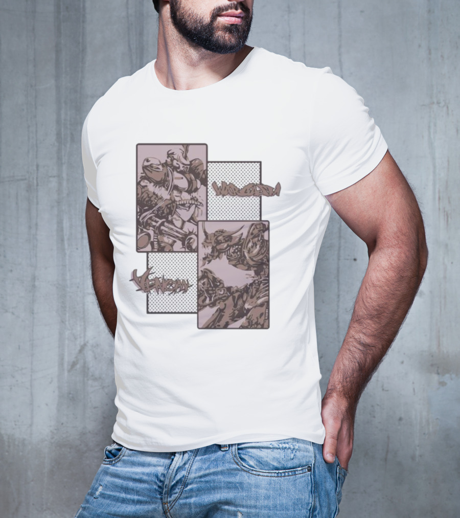 Wargasm Venom Showdown Battle Panels T-Shirt