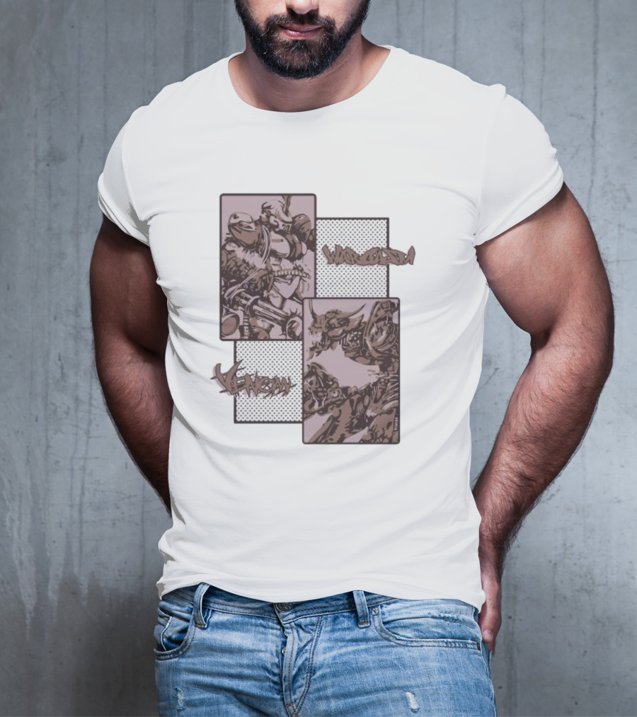 Wargasm Venom Showdown Battle Panels T-Shirt