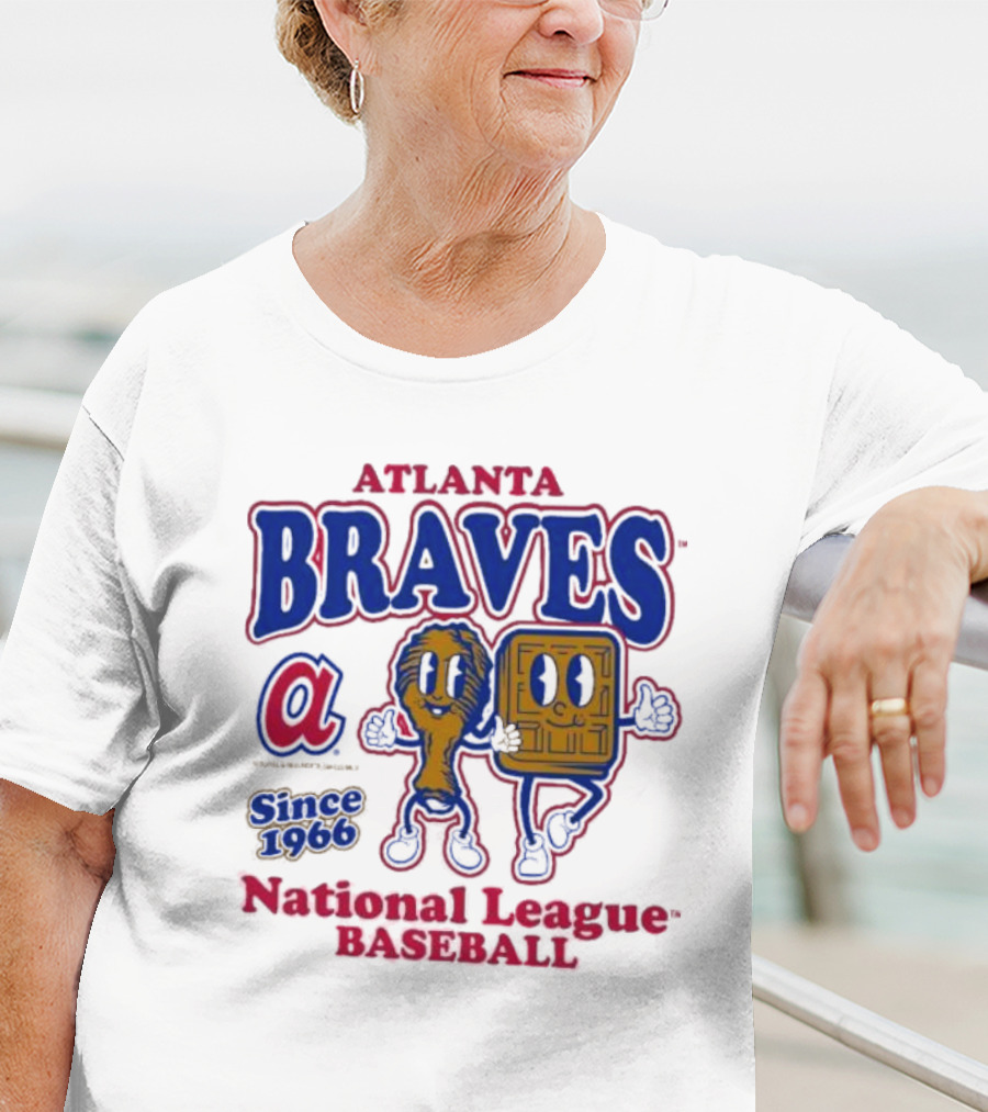 Atlanta Braves National League Baseball Since 1966 Cooperstown Collection Food Concessions T-Shirt