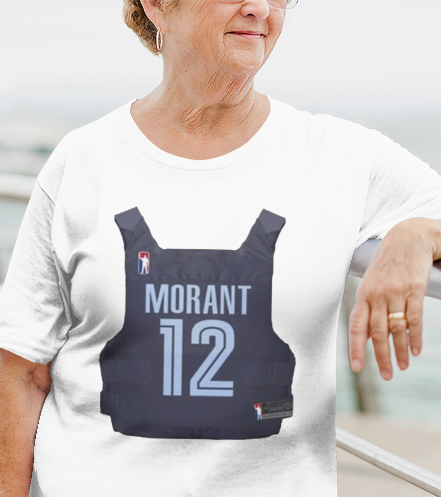 Morant 12 Bulletproof Vest Jersey NBA T-Shirt