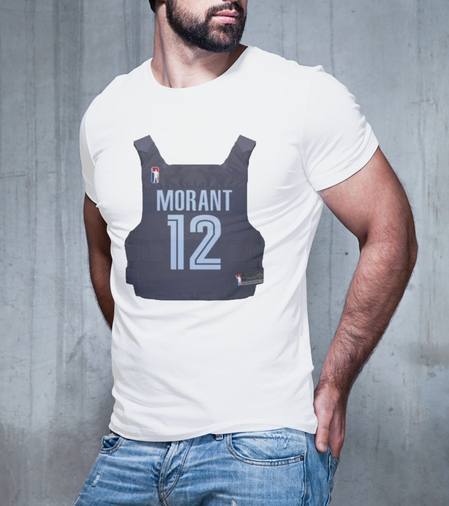 Morant 12 Bulletproof Vest Jersey NBA T-Shirt