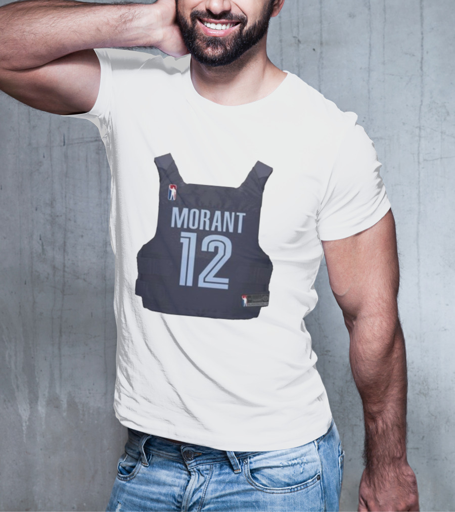 Morant 12 Bulletproof Vest Jersey NBA T-Shirt