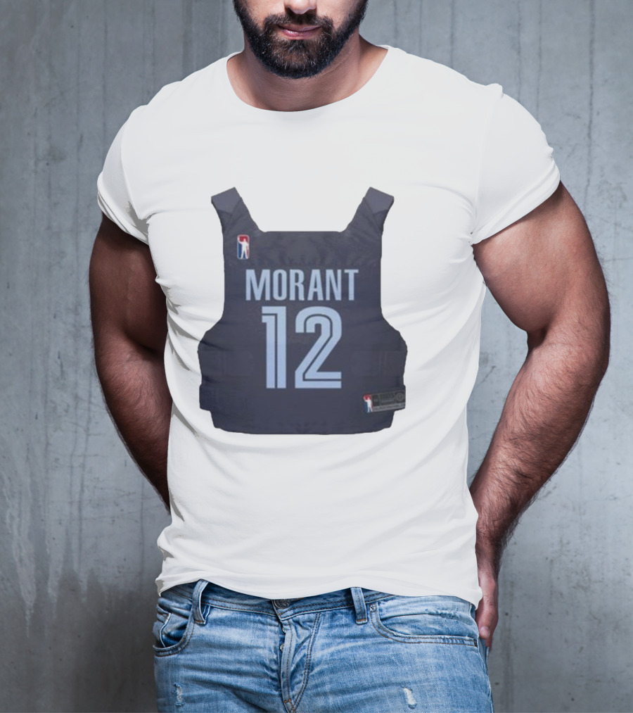 Morant 12 Bulletproof Vest Jersey NBA T-Shirt