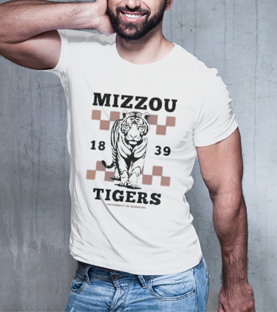 Mizzou Tigers Walking Tiger 1839 University Of Missouri T-Shirt