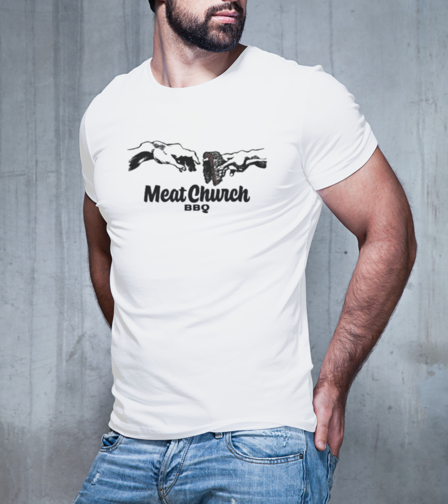 Hands Of Brisket Meat Church BBQ Creation T-Shirt