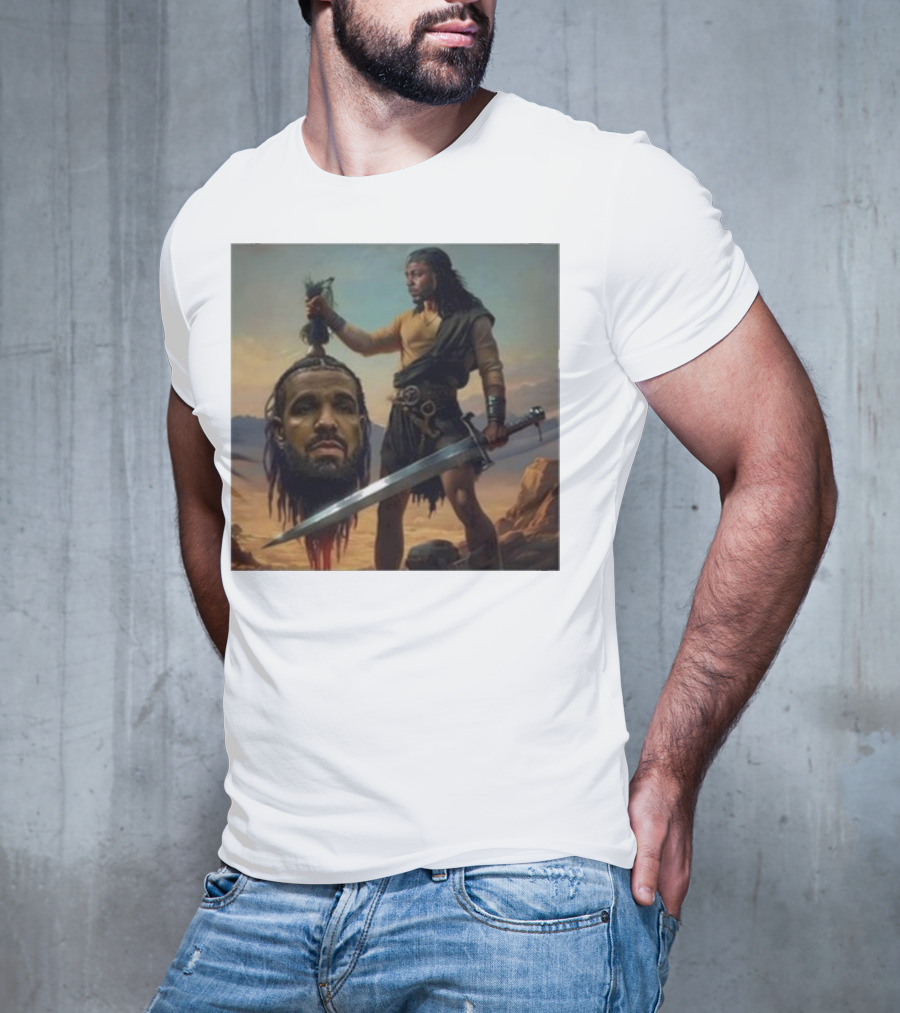 Hermainem Kendrick Holding Drake’s Head In Epic Scene T-Shirt