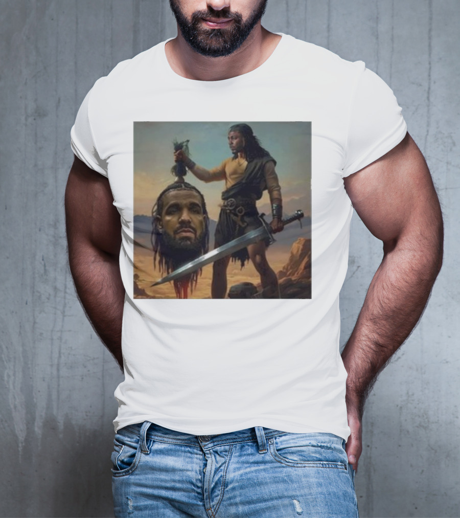 Hermainem Kendrick Holding Drake’s Head In Epic Scene T-Shirt