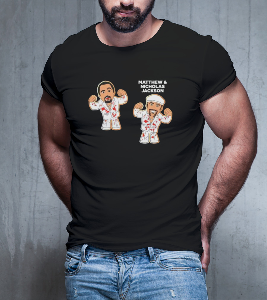 Matthew And Nicholas Jackson Micro Brawlers Wrestlers With Matching Outfits T-Shirt