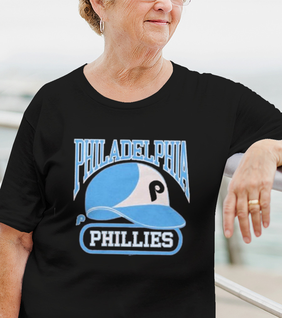 Philadelphia Phillies Blue Helmet Logo T-Shirt