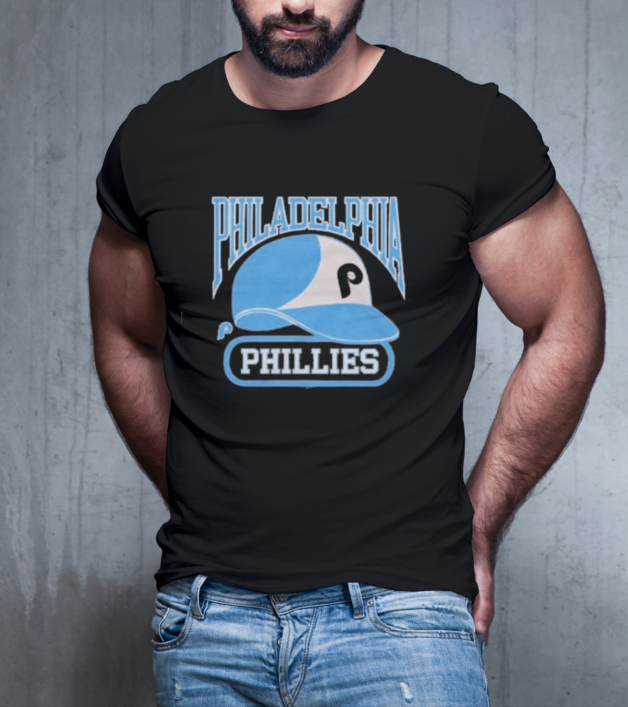 Philadelphia Phillies Blue Helmet Logo T-Shirt