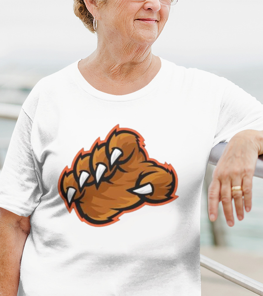 Chicago Bears The Claw Paw Logo Retro Football Fan Gear T-Shirt