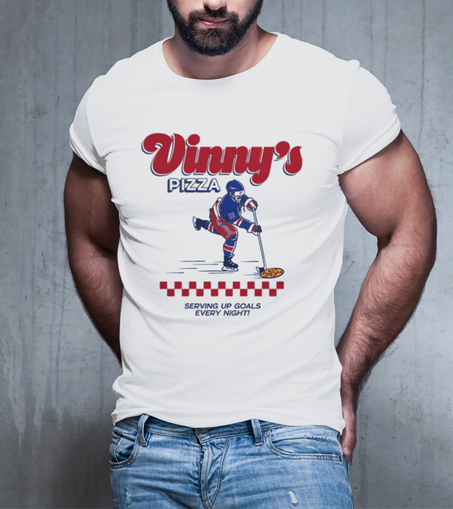 Vinny’s Pizza Hockey Serving Up Goals Every Night T-Shirt