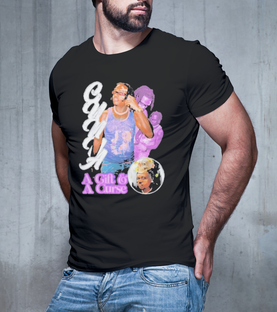 Wunna A Gift And A Curse Graphic Style Text And Portraits T-Shirt