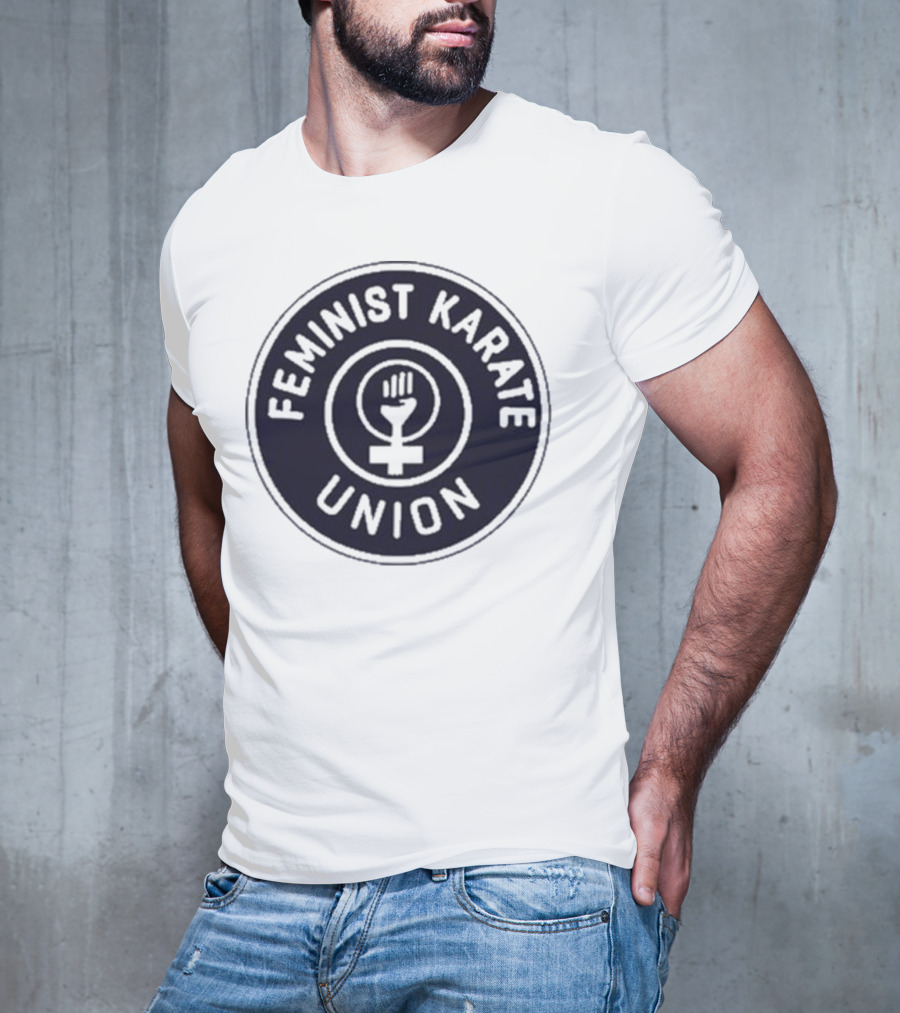 Feminist Karate Union Symbol With Raised Fist T-Shirt
