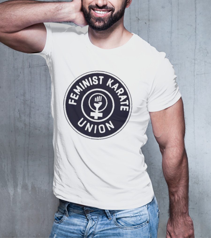 Feminist Karate Union Symbol With Raised Fist T-Shirt