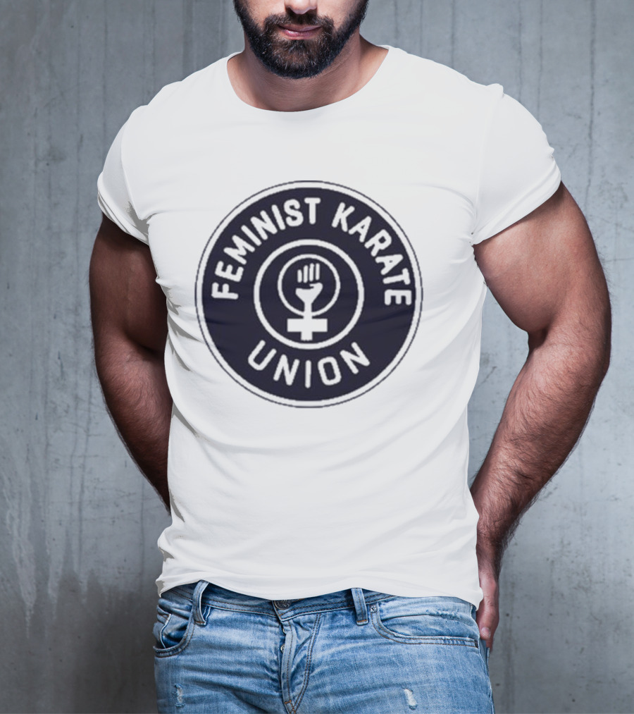 Feminist Karate Union Symbol With Raised Fist T-Shirt