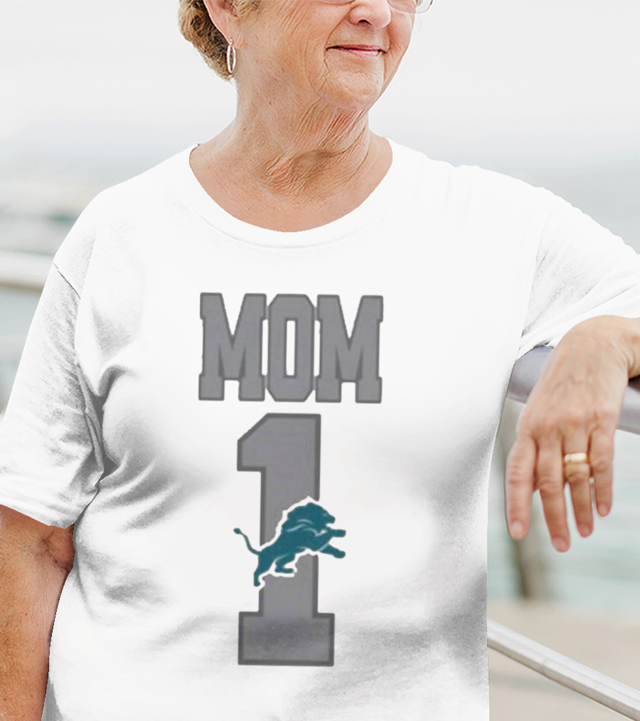 Detroit Lions Number 1 Mom T-Shirt