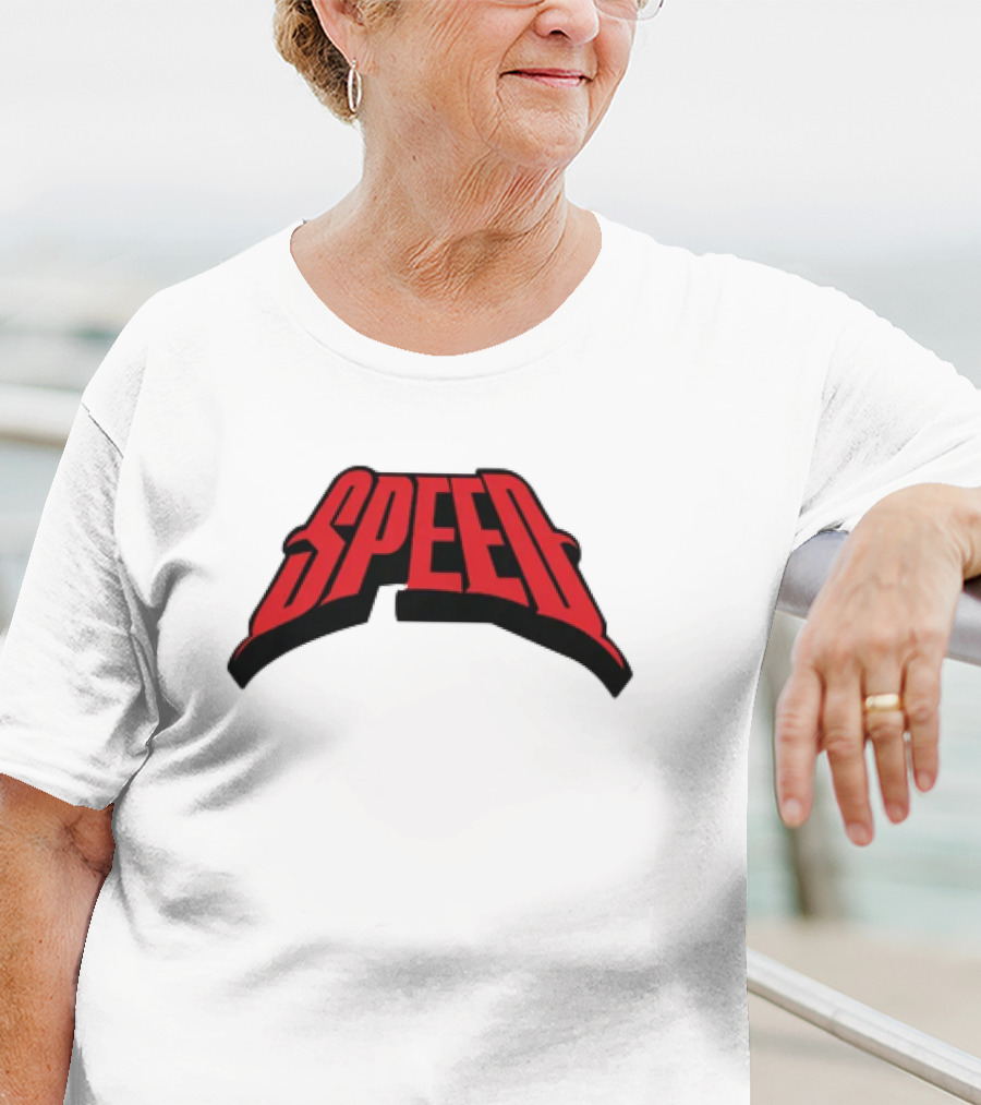 Speed Red Bold Arch Logo T-Shirt